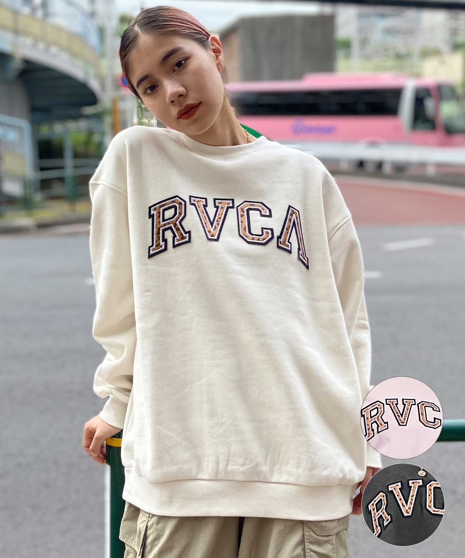 RVCA/ルーカ レディース トレーナー スウェット レオパード柄 ビッグサイズ BD044-150(RSE-M)