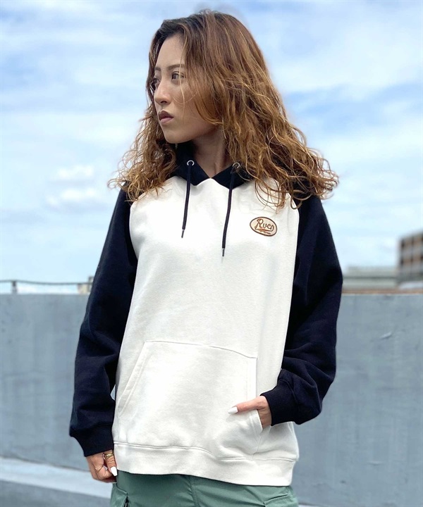 RVCA/ルーカ レディース プルオーバー パーカー オーバーサイズ BD044-P02 ムラサキスポーツ限定