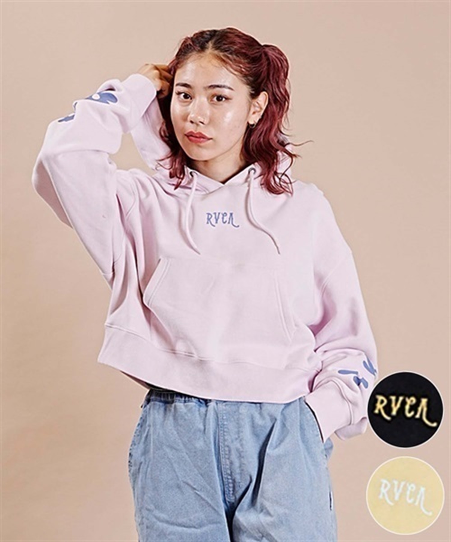 RVCA/ルーカ DAISY CROPPED HOODIE スウェット パーカー ショート丈