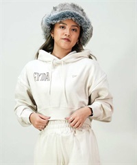 NEW ERA/ニューエラ × GYDA/ジェイダ コラボ レディース パーカー プルオーバー スウェット クロップド丈 セットアップ対応 ムラサキスポーツ別注 14141688