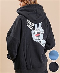 SANTACRUZ サンタクルズ ZIP  SCREAMING PEACE ZIP 502233332 レディース パーカー(OFFBK-M)