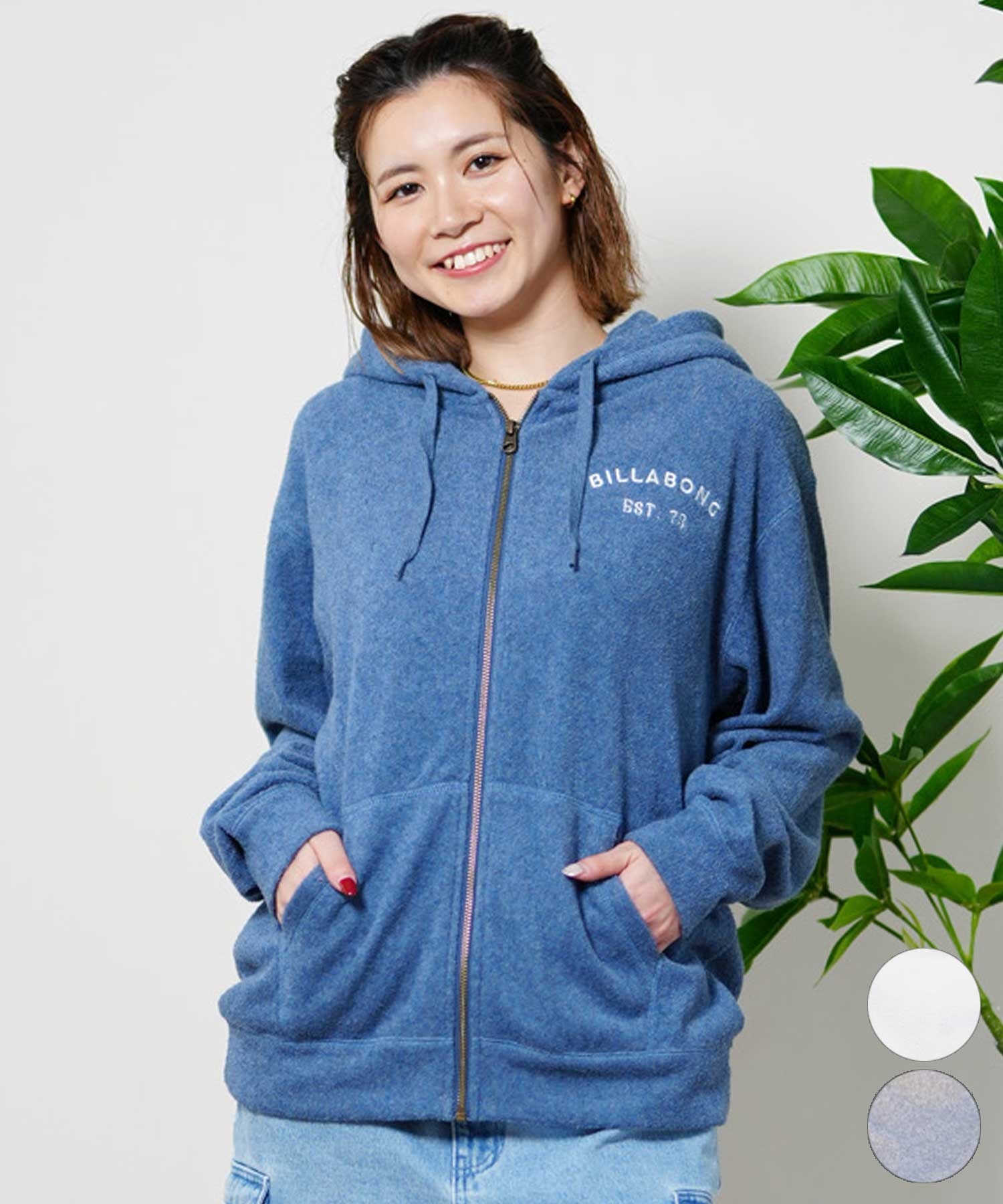 【クーポン対象】BILLABONG ビラボン PILE ZIP PARKA レディース ジップアップ パーカー BE013-034(IND-M)