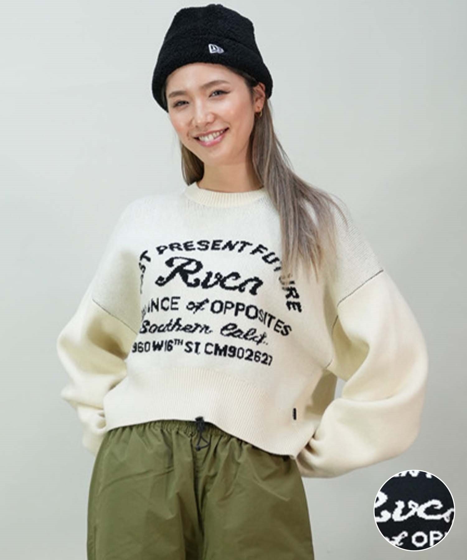 RVCA/ルーカ レディース セーター クルーネック BD044-424(BLK-S)