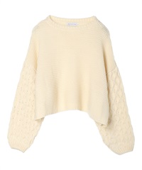 RIKKA FEMME リッカファム CR RF23FW19 レディース セーター(WHT-F)