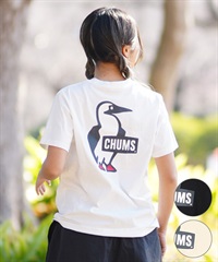 CHUMS チャムス Booby Logo T-Shirt レディース 半袖Tシャツ バックプリント LOGO CH11-2279(W001-M)