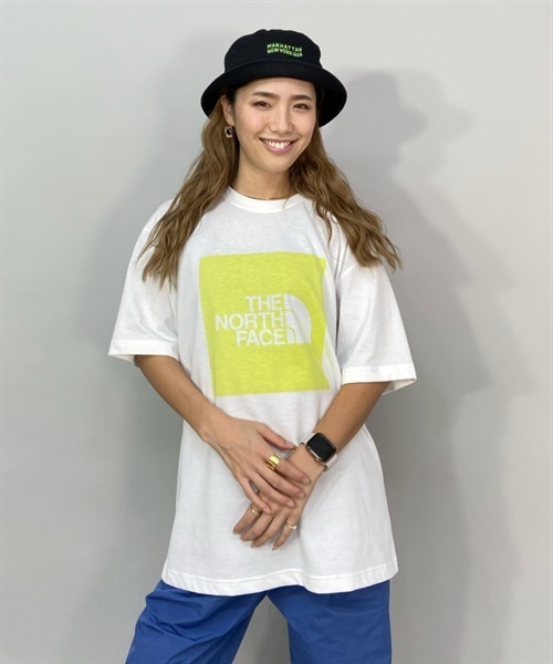 THE NORTH FACE ザ・ノース・フェイス ショートスリーブカラードスクエアロゴティー NT32351 レディース 半袖 Tシャツ KK1 C28(YE-S)