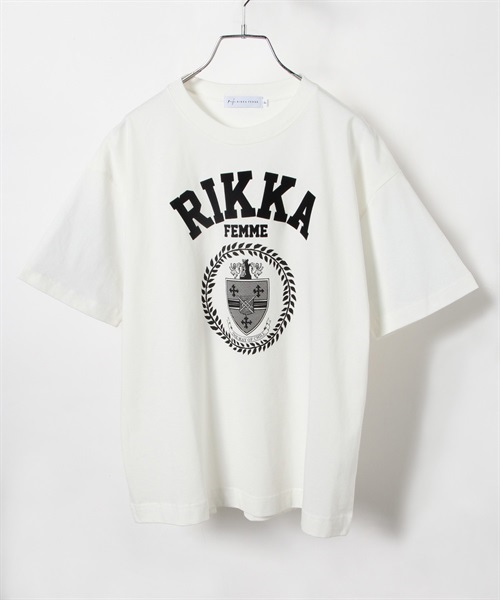 RIKKA FEMME リッカファム R23SS002 レディース トップス カットソー Tシャツ 半袖 KK E11(WT-F)