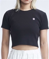 【クーポン対象】DC ディーシー 23 WS TELECO CROPPED SS LST232403 レディース 半袖 Tシャツ KX2 D25(BK-S)