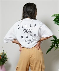 【クーポン対象】BILLABONG ビラボン SOFT CLEAN LOGO LOOSE TEE レディース 半袖Tシャツ ビックシルエット BE013-211(WHT-M)