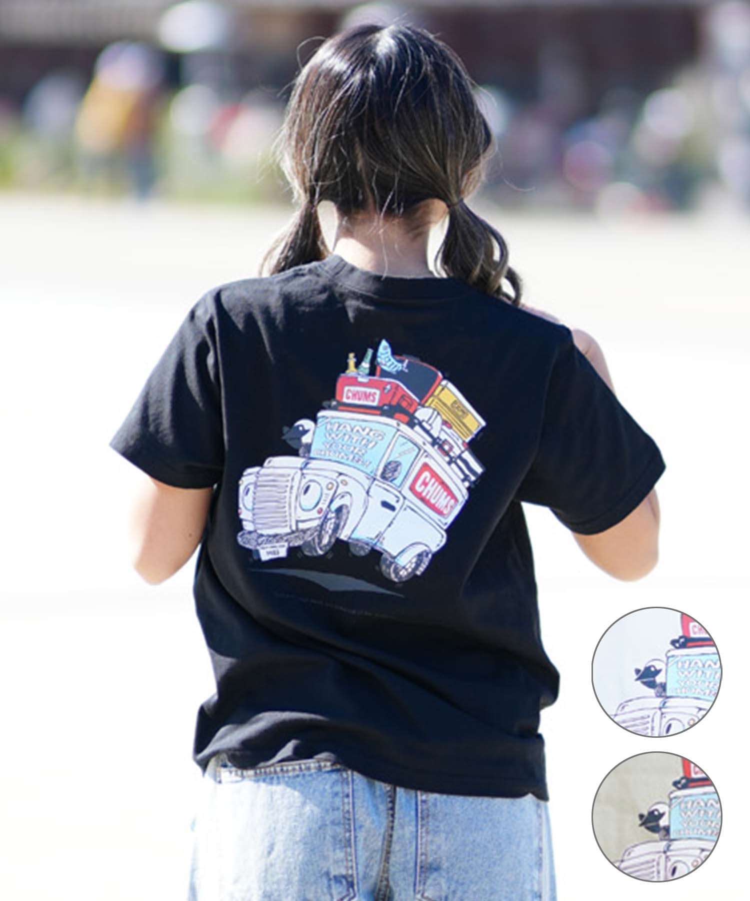 CHUMS チャムス Go Outdoor Pocket T-Shirt レディース 半袖Tシャツ