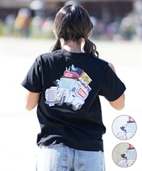 CHUMS チャムス Go Outdoor Pocket T-Shirt レディース 半袖Tシャツ ポケット バックプリント CH11-2348(W001-M)