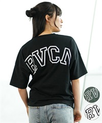 【クーポン対象】RVCA ルーカ BE043-221 レディース 半袖 Tシャツ バックプリント(BLK-S)