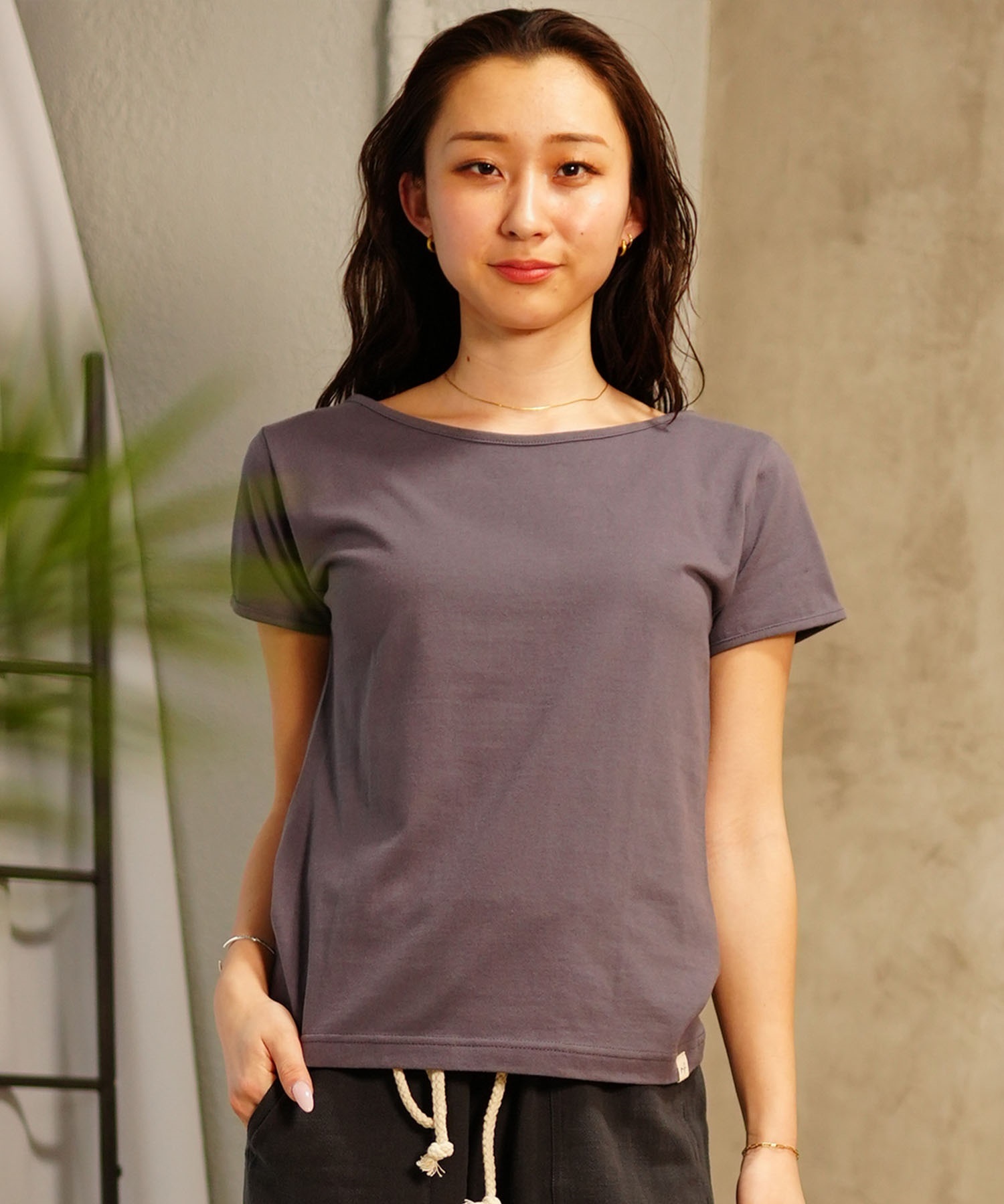 RIKKA FEMME リッカファム レディース ボートネックT RF24SS22(CGY-SM)