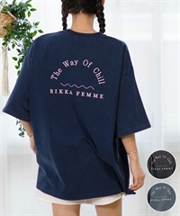 RIKKA FEMME リッカファム レディース 半袖 Tシャツ ピグメントデザインT RF24SS26