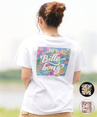 BILLABONG ビラボン レディース Tシャツ 半袖 スクエアロゴ バックプリント ボーイフィット BE01C-203(BPB-M)