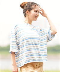 BILLABONG ビラボン レディース Tシャツ 半袖 クロップド丈 ボーダー BE01C-205(SCS-M)