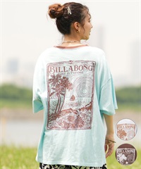 BILLABONG ビラボン レディース トリムTシャツ 半袖 バックプリント ルーズフィット BE01C-208(WHT-M)