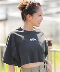 BILLABONG ビラボン レディース Tシャツ 半袖 クロップド丈 ヴィンテージ風 シンプル BE01C-213 ムラサキスポーツ限定(BSD-M)