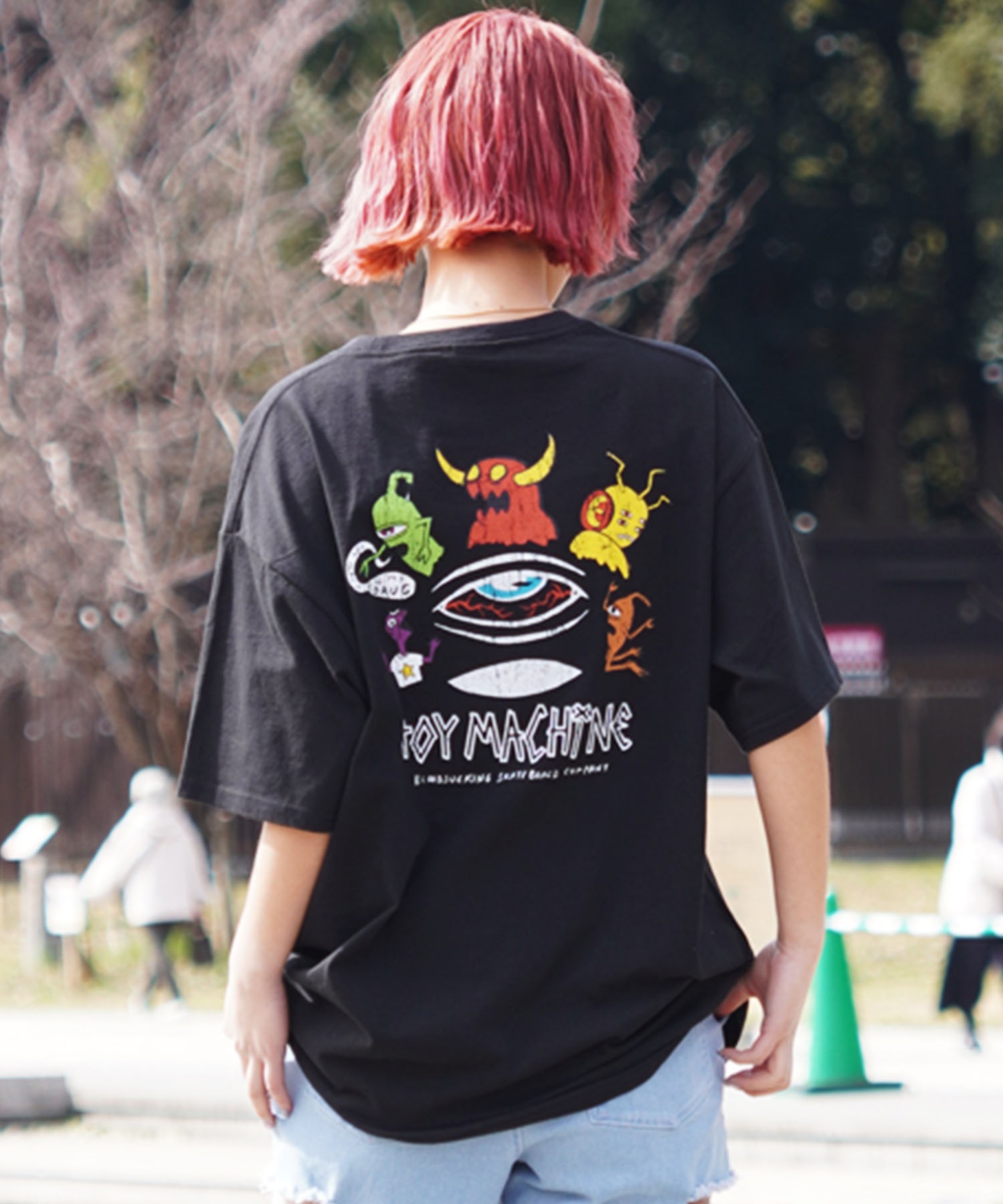 TOY MACHINE トイマシーン レディース 半袖 Tシャツ オーバーサイズ 