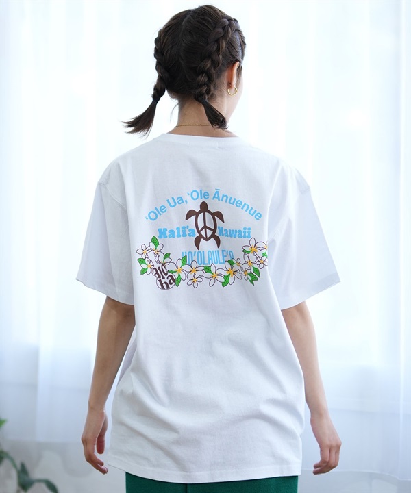 ALOHA PEOPLE アロハピープル 半袖 Tシャツ レディース バックプリント MOAP24SL009