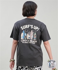 SURF'S UP サーフズアップ レディース Tシャツ 半袖 バックプリント リラックスフィット 243SU2ST286