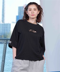 LOVE BOAT ラブボート レディース 半袖 Tシャツ カットアウト CROP LB-ST08(BK-M)