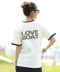 LOVE BOAT ラブボート リンガーTシャツ レディース 半袖 Tシャツ バックプリント LB-ST16(IV-M)