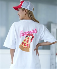 PIZZANISTA ピッザニスタ 半袖 Tシャツ レディース バックプリント オーバーサイズ PNTL242-01 ムラサキスポーツ限定