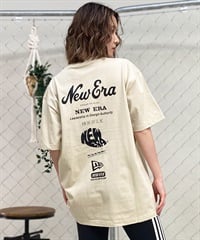 NEW ERA ニューエラ レディース 半袖 Tシャツ バックプリント ロゴ ビッグシルエット オーバーサイズ 13732631 ムラサキスポーツ限定(STO-S)