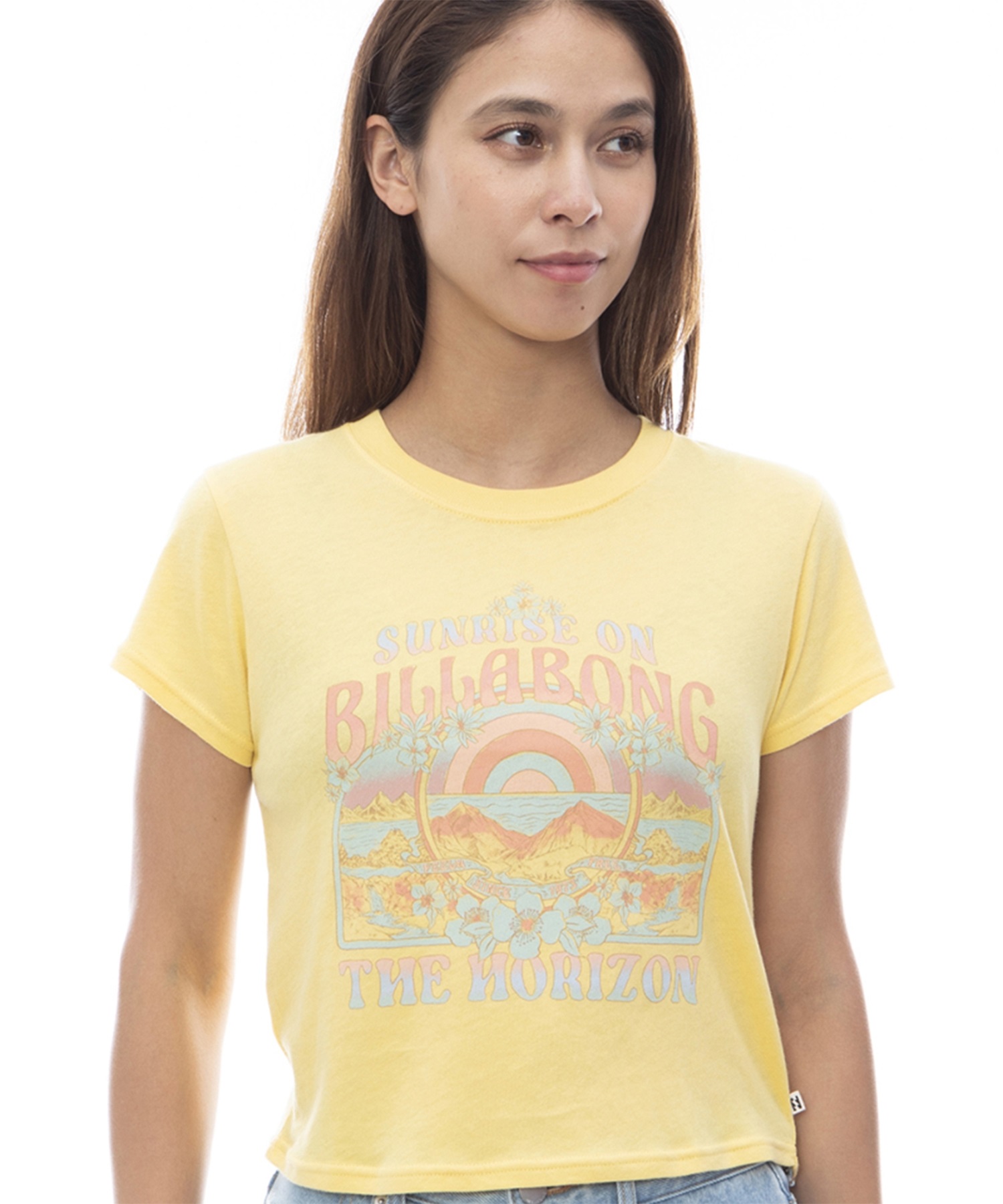 BILLABONG ビラボン BABY FIT GRAPHIC TEE BE013-216 レディース 半袖Tシャツ(YZN0-M)