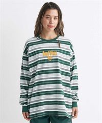 ROXY/ロキシー SMILE L/S TEE レディース ロンT/長袖 ルーズシルエット オーバーサイズ RLT234610T(GBO-M)