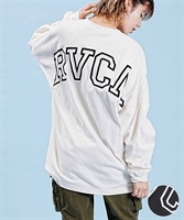 RVCA/ルーカ レディース 長袖Tシャツ ワイドシルエット 薄手 バックロゴ BD044-065