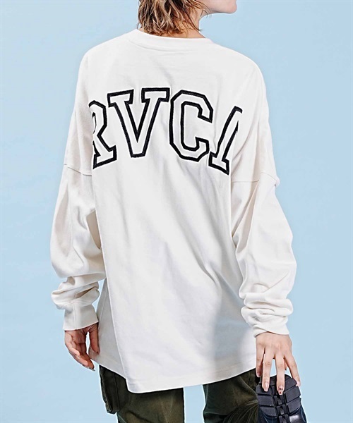 RVCA/ルーカ レディース 長袖Tシャツ ワイドシルエット 薄手 バック