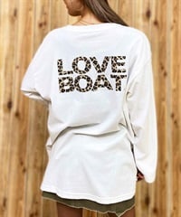 LOVE BOAT/ラブボート レディース ヒョウ柄 ロゴロンT LB-LST03(WT/BR-FREE)