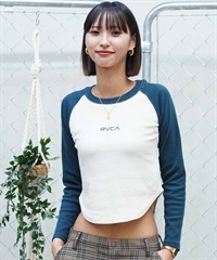 RVCA ルーカ レディース ロンT 長袖Tシャツ ショート丈 BE043-055(BRK0-S)