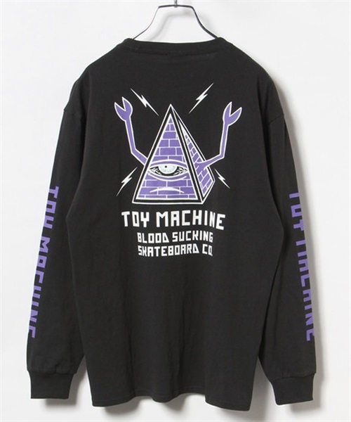 TOY MACHINE トイマシーン MTMPDLT8 レディース トップス カットソー Tシャツ 長袖 KK1 A19(SBLK-M)