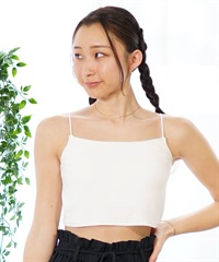 RIKKA FEMME リッカファム レディース タンクトップ ブラトップ カップ付き 無地 シンプル RF24SS03(WHT-FREE)