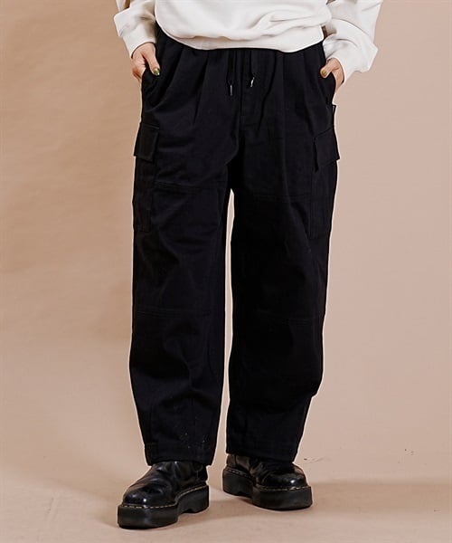 DC/ディーシー 23 WS BIG CARGO PANT23 ウィメンズ ビッグ カーゴ パンツ ビックシルエット オーバーサイズ LPT234331(BLK-M)