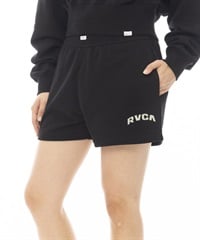 RVCA ルーカ BOXER SWEAT PANTS レディース スウェット ショートパンツ セットアップ対応 BE043-611(BLK-M)