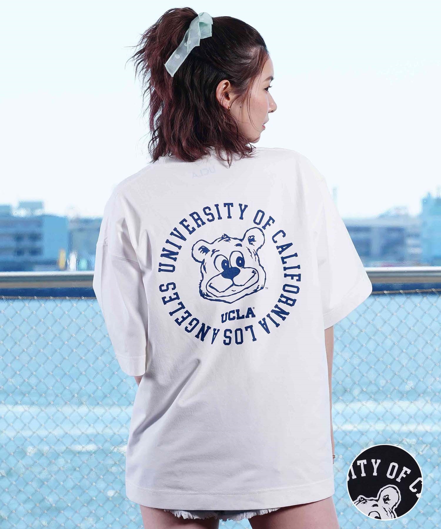 ANTIBAL アンティバル レディース ラッシュガード 半袖 Tシャツ UCLA 水陸両用 UVケア ムラサキスポーツ限定 243AN2ST038(WHT-M)