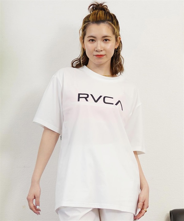 【クーポン対象】RVCA ルーカ ラッシュガード Tシャツ 半袖 水陸両用 ユーティリティ UVカット BE04C-855