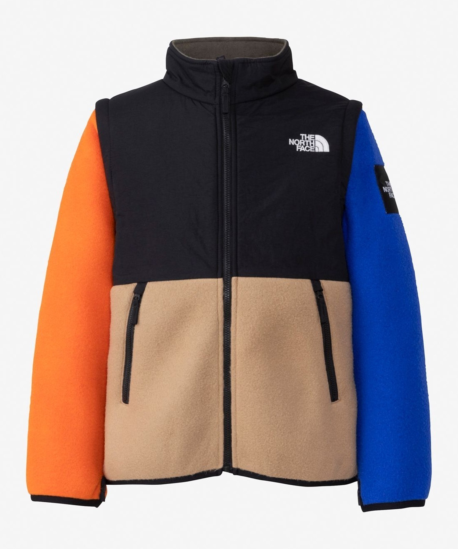 THE NORTH FACE/ザ・ノース・フェイス グランドデナリ2ウェイジャケット キッズ フリース ベスト 2way マルチカラー 防寒 NAJ72337 MA(MA-130cm)