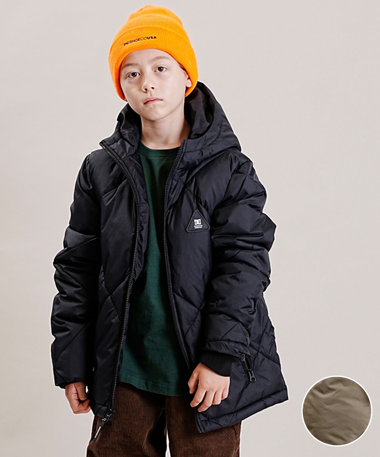 DC/ディーシー PASSAGE PUFFER BOY キッズ ジャケット 撥水 断熱 YJK234501(KVJ0-130cm)