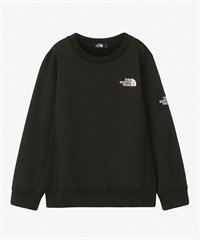 THE NORTH FACE/ザ・ノース・フェイス Square Logo Crew スクエアロゴクルー キッズ トレーナー スウェット クルーネック NTJ12117 K(K-100cm)