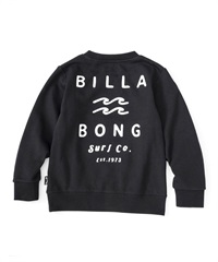 BILLABONG/ビラボン ONE TIME トレーナー キッズ スウェット クルーネック 裏毛 親子コーデ BD016-001