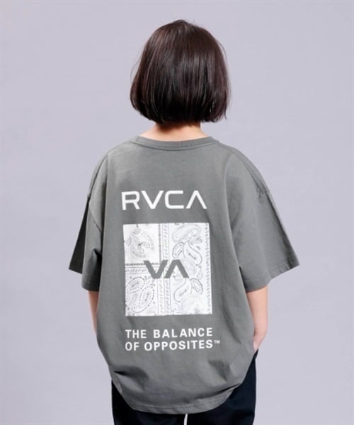 RVCA ルーカ BD045-223 キッズ 半袖Tシャツ KX1 D22(GR-130cm)