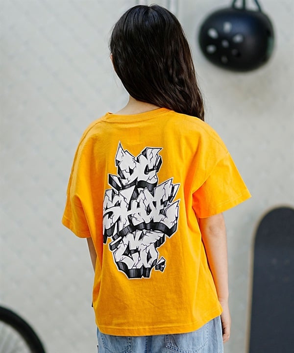 【クーポン対象】DC ディーシー THREE LINES GRAFFITI SS24 スリー ラインズ グラフィティー キッズ 半袖 Tシャツ YST242504