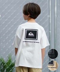 【クーポン対象】QUIKSILVER クイックシルバー THE MW BOX ST キッズ 半袖 Tシャツ 親子コーデ ムラサキスポーツ限定 KST241640M(WHT-130cm)