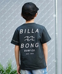 【クーポン対象】BILLABONG ビラボン ONE TIME キッズ 半袖 Tシャツ バックプリント BE015-201(WAA-130cm)