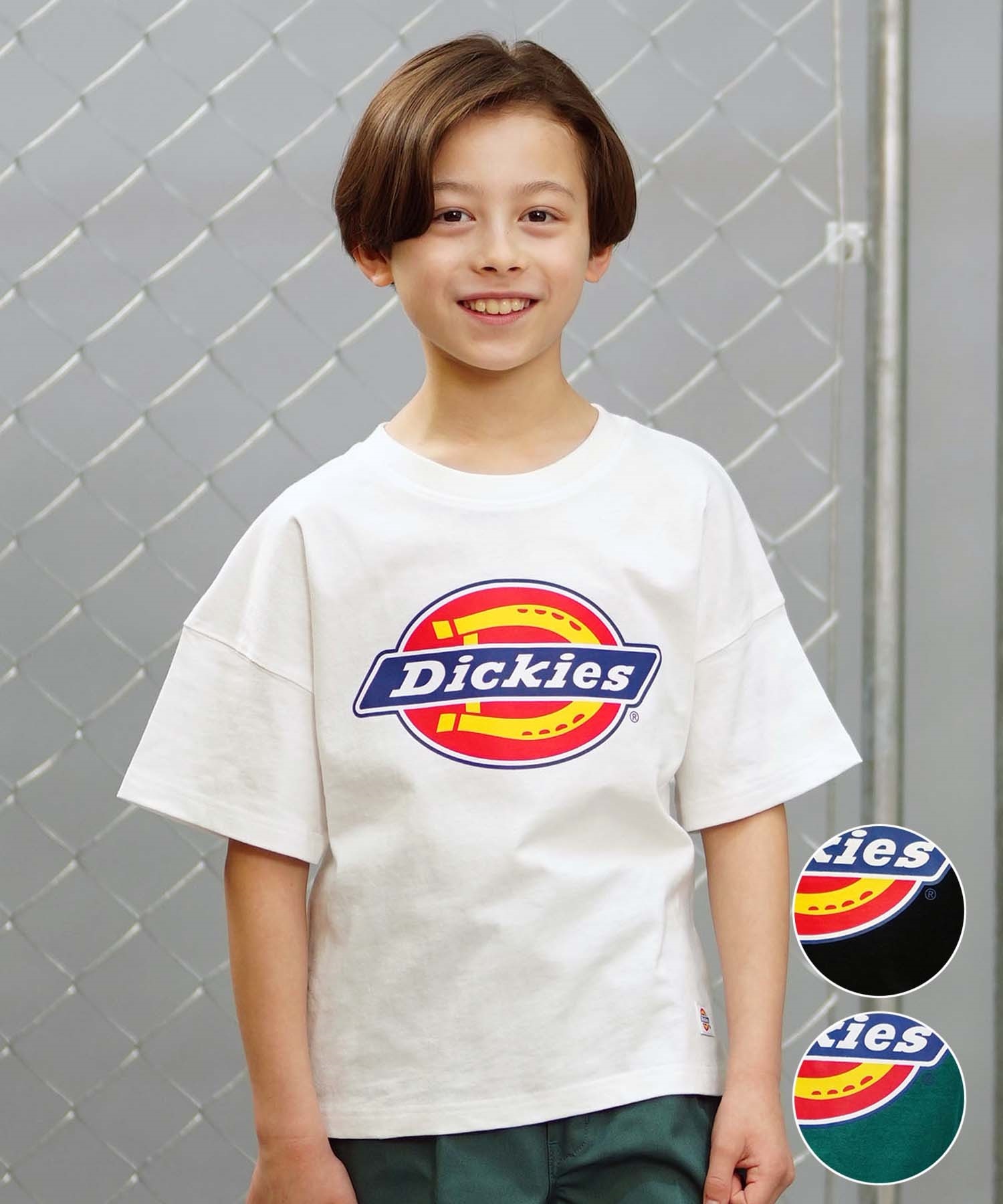 Dickies ディッキーズ キッズ 半袖 Tシャツ ロゴプリント 定番 80572500(80BK-130cm)